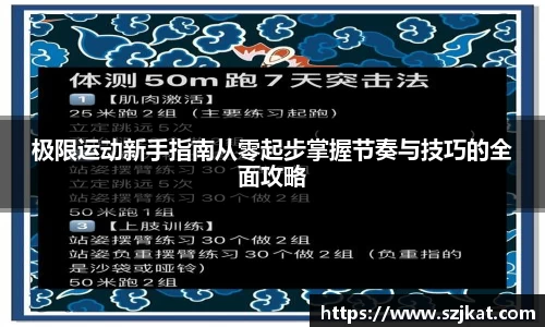 极限运动新手指南从零起步掌握节奏与技巧的全面攻略