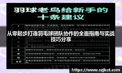 从零起步打造羽毛球团队协作的全面指南与实战技巧分享