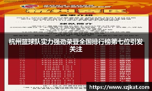 杭州篮球队实力强劲荣登全国排行榜第七位引发关注